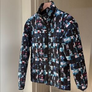 The North Face  Abstract Pattern Puffer Jacket